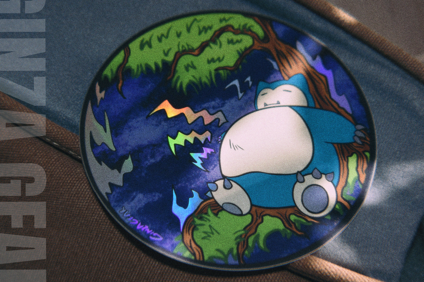 SNORE SPOT HOLOGRAPHIC STICKER/DECAL ANIME