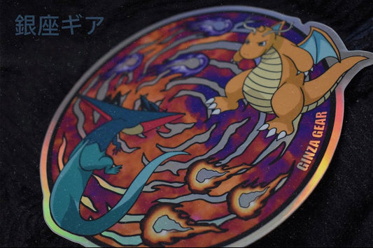 DRAGON FIGHT SPOT HOLOGRAPHIC STICKER/DECAL ANIME