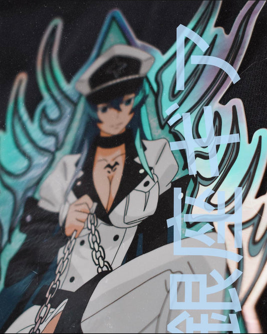 ESDEATH ANIME GIRL SPOT HOLOGRAPHIC STICKER/DECAL ANIME